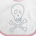 thumbnail image 4 of Inktastic Skull and Crossbones Boys or Girls Baby Bib, 4 of 4