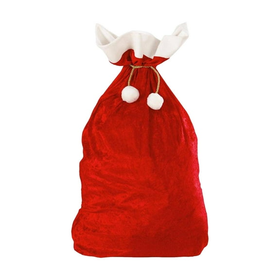S SERENABLE Large Christmas Gift Bag Drawstring Christmas Bag for Gifts Cloth 28x20 inch Santa Bag for Birthday Xmas Package Storage Toys