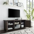 thumbnail image 4 of Bowery Hill 58" Rustic Low Profile TV Stand in Dark Walnut Finish, 4 of 15