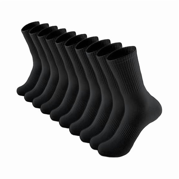 Eryueer Womens Crew Socks Thin Cotton Long Socks Arch Support Casual Workout High Socks 5 Pairs