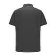 thumbnail image 4 of Rloper-Lop Polo Shirts for Men Quick Dry Short Sleeve Golf Tees Collared Button Down Business Work T-Shirts Solid Color Performance Tops Gray M, 4 of 5