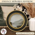 thumbnail image 3 of 97 Decor Vintage 4x4 Black Gold Round Picture Frame, 1 Pack, 3 of 7