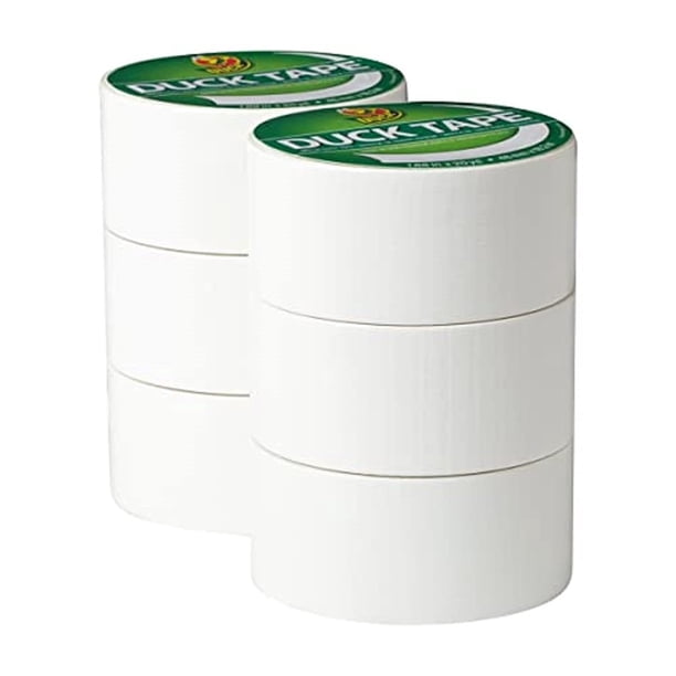 Cinta adhesiva Duck Brand Duck Color, 6 rollos, blanca (1265015_C)