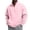 Pink, variant on LRGSHF Men's Quarter Zip Stand Collar Sweatshirt, Loose Fit Long Sleeve Pullover with Pocket, Solid Color Casual Sweat Top
