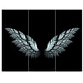 thumbnail image 3 of Designart - Angel Wings on Black Background - Abstract Canvas Art Print, 3 of 4