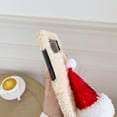 thumbnail image 3 of Plush Case for Samsung Galaxy Z Flip 3, Cute 3D Christmas Hat Case Soft Faux Lambswool Cover Fashion Shockproof Cover Cartoon Case Girl Furry Phone Cover for Samsung Galaxy Z Flip 3, Beige, 3 of 9