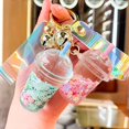 thumbnail image 4 of Xihbxyly Llavero Acrílico con Forma de Taza de Té con Leche, Diseño Creativo de Arenas Movedizas, Cuerda de Pvc Suave, Bonito Colgante para Bolso, Decoración para Coche o Teléfono, Regalo de Moda, Ta, 4 of 5