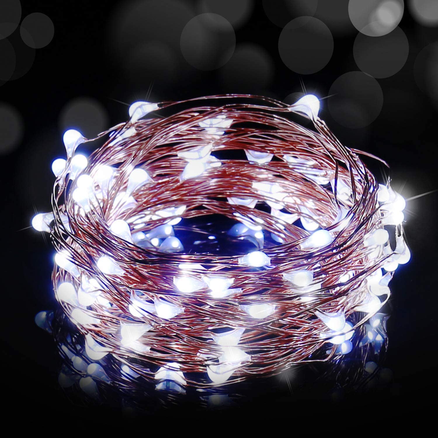 USB Connector LED String Fairy Lights 10M 33ft 100led Copper Wire Party Decor US 