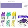 thumbnail image 3 of CHL-Passe-Temps Outils de Modèle Papier de Verre Adhésif, Réutilisable Imperméable Humide/sec 400 600 800 Grains pour Modèles en Plastique, Gunpla, 60 Pcs, 3 of 4