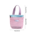 thumbnail image 3 of Mesh Storage Bag, Large Capacity Drainable Toiletry Bag for Travel, Portable Nylon Beach Tote with Breathable Design, Lightweight Swimming Bag for Pool and Outdoor Use, 3 of 6