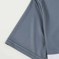 thumbnail image 6 of fatyb Mens Zipper Shirts with Collar Color Block Casual Short Sleeve T Shirts Summer Lightweight Tops, 6 of 7