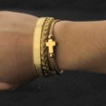 thumbnail image 3 of Guardurnaity Metal S Adecuado Cualquier Idea Hombres Funky Accesorios De Moda Funky Elegante Funky Para Brazalete Accesorios Para Hombres Ropa, zapatos y accesorios Miscelánea Plata, 3 of 6