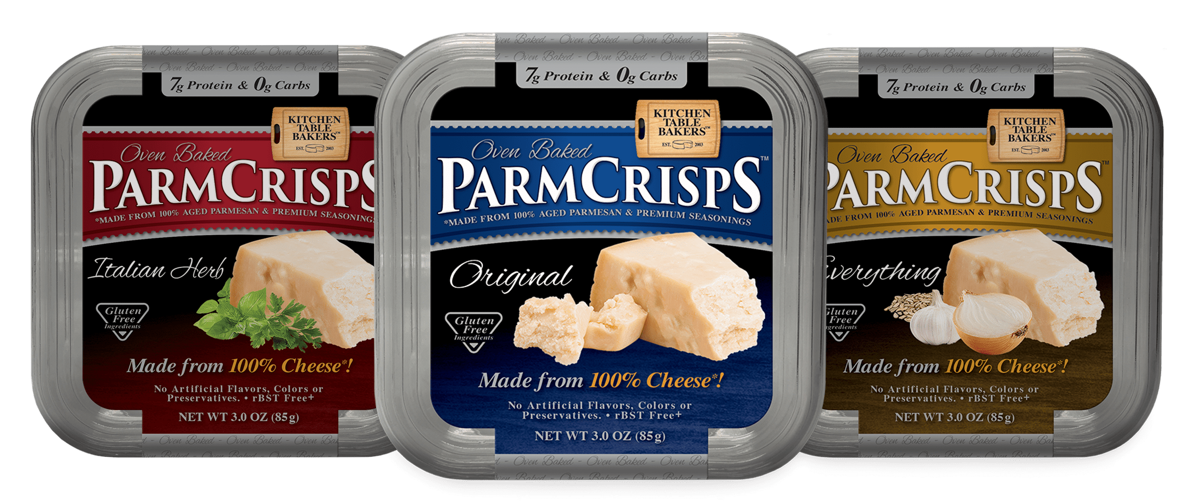 ParmCrisps Original, Everything and Jalapeno Real Cheese OvenBaked Parm Crisp Snack 3Pack