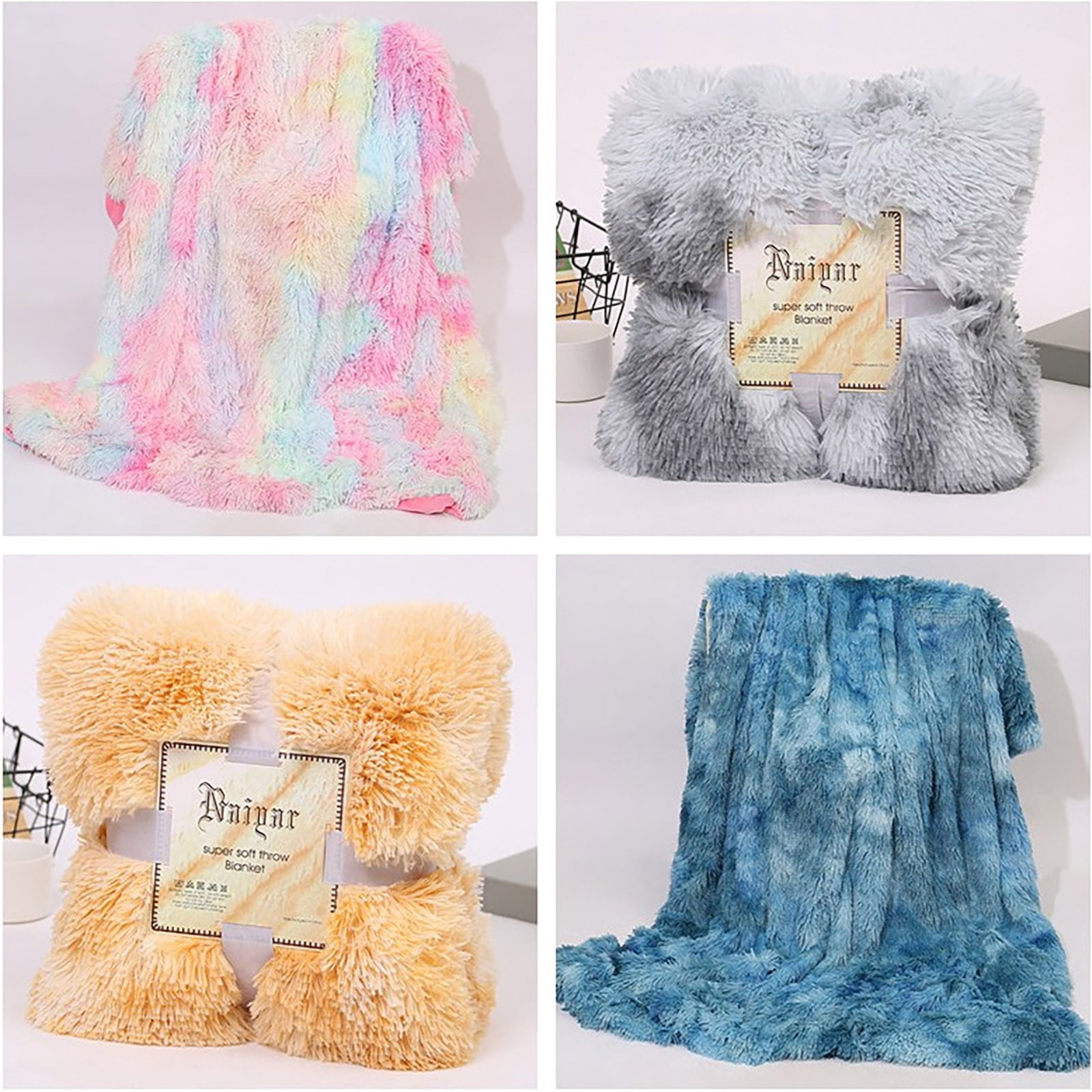 Winty Throw Blanket for Couch Sofa,Bed Blankets for Bed,Super Soft and Warm Throw Blanket for Couch, Sofa and Bed Cozy, Fuzzy and Lightweight,130X160Cm