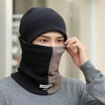 thumbnail image 2 of Bonnet Chapeau Écharpe 2pcs / Set Coupe-Vent Classique de la Mode Couleur Assortie Cou Chauffe Bonnet Ensemble, 2 of 5