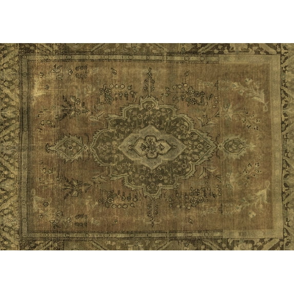 Ahgly Company Indoor Rectangle Abstract Brown Modern Area Rugs, 8' x 10'