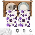 thumbnail image 5 of Purple Polka Dots Kitchen Towels Set of 2, Modern Abstract Art Absorbent Dish Towels for Kitchen, Microfiber Hand Towel, Quick Drying Tea Towel for Cleaning Decorative Dishcloths Geometric, 5 of 7