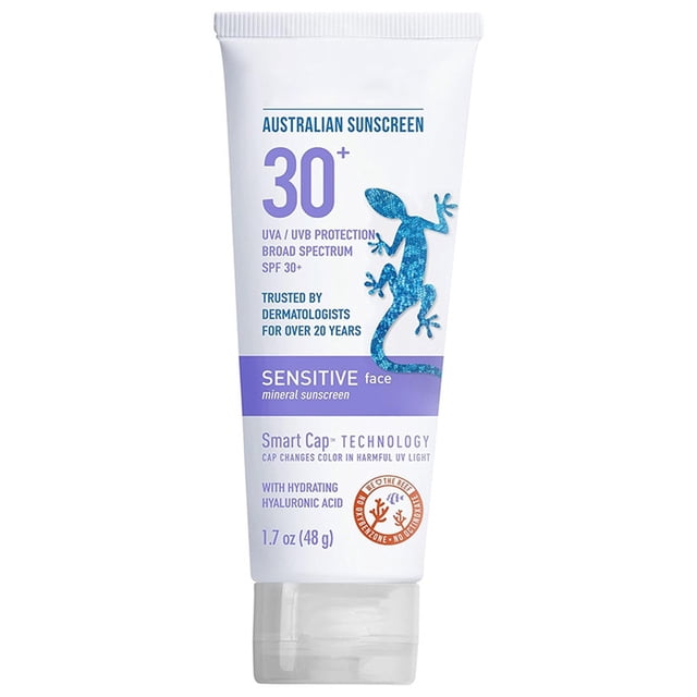 Sensitive Facial SPF30+, resistente al agua, protector solar, 1,7 oz/48 g