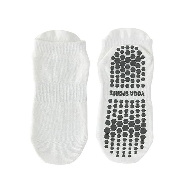Non Slip Socks Women's Comfortable Breathable Non Slip Short Yoga Socks with Adhesive Dots