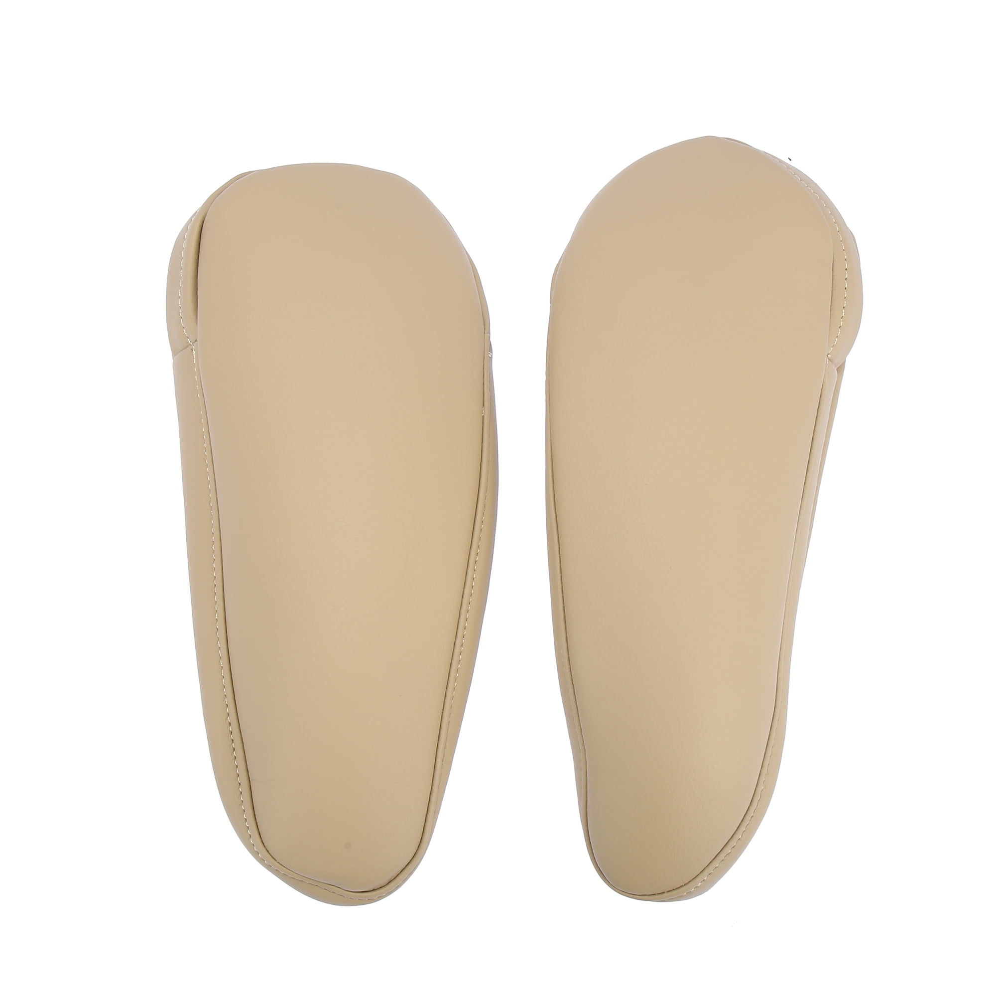 Unique Bargains Pair Vehicle Center Seat Armrest Cover Microfiber Leather Beige for Toyota Sienna 2011-2018