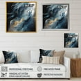thumbnail image 4 of Designart "Blue And White Transcendent Brushstrokes V" Abstract Painting Wall Art Print, 4 of 5