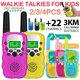 thumbnail image 1 of Paquete de 2 walkie talkies, juguetes para niños o niñas de 3 a 12 años, alcance de 3 km en interiores y exteriores., 1 of 5