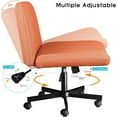 thumbnail image 6 of Vitesse Twill Fabric Indoor 360° Swivel Angle and Adjustable Height Criss Cross Desk Chair, BRW, 6 of 7