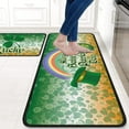 thumbnail image 2 of Faptoena St.Patricks Day Kitchen Rugs and Mats Sets of 2,St.Patrick's Day Decoration rubber dot Backing Non-Slip Absorbent Kitchen Mats for Sink,Waterproof Runner Rug for Laundry Room, 2 of 7