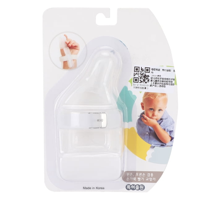 Mordedor de silicona ajustable para chuparse el dedo, protector de mordedor para bebés, transparente