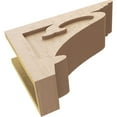 thumbnail image 6 of 6"W x 18"D x 12"H Classic Mayflower Rough Cedar Woodgrain TimberThane Corbel, Primed Tan, 6 of 6