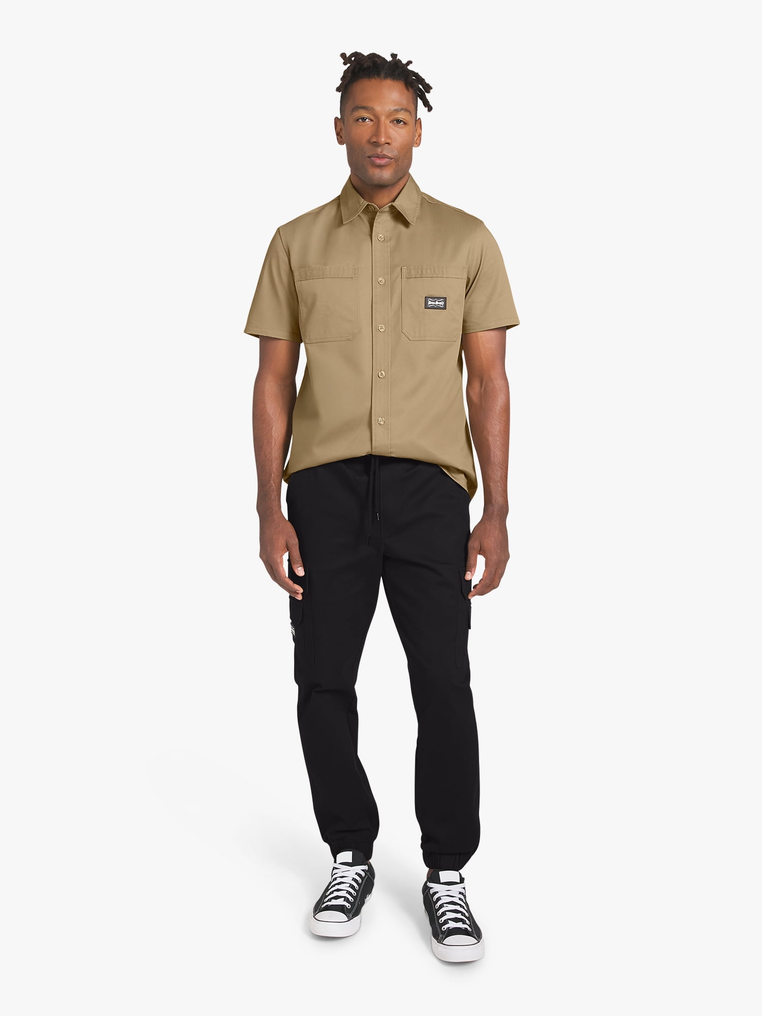 Dogg Supply by Snoop Dogg All-Gender Men's and Women's Stretch Twill Cargo Joggers, Sizes XS-3XL