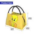 thumbnail image 3 of Animated Tweety Looney Tunes Portable Lunch Bags Insulation Lunchbag Thermal Bento Bag Lunch Box Reusable Picnic Bag Snack Bag Ice Bag, 3 of 9