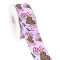 thumbnail image 1 of New Peace Love Design Printed Grosgrain Satin Ribbon for Gift Wrapping Hair Bow Craft Accessory 50 Yards Jiayi, 1 of 6