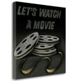 thumbnail image 2 of Tangletown Fine Art 'Lets Watch a Movie' by Wild Apple Portfolio Vintage Advertisement on Wrapped Canvas, 2 of 2