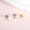 thumbnail image 5 of DESIGNICE Hypoallergenic 18G Flat Back Stud Earrings | Implant Grade Titanium Press Fit Threadless Push Pop in Cartilage Helix Labret Lip Monroe Tragus Piercing Studs, 5 of 7