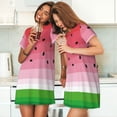 thumbnail image 4 of Sikiie Watermelon Print Women's Short-sleeved Nightdress, Round Neck Pullover Nightdress Pajamas Summer Home Wear, 4 of 6