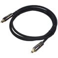 thumbnail image 1 of Raindrops Optical Cable for Game Console Optical Audio Cable Black Zinc Alloy for Amplifiers 1Set, 1 of 8