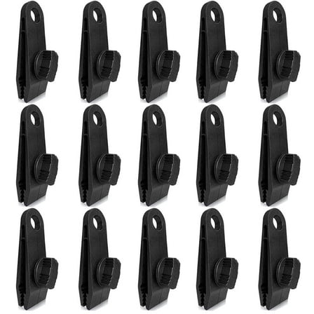 Ddluck Heavy Duty Tarp Clips, Lock Grip Clamps for Outdoor Camping