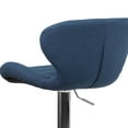 thumbnail image 5 of Flash Furniture Francis Contemporary Blue Fabric Adjustable Height Barstool with Curved Back and Chrome Base, 5 of 10