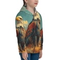 thumbnail image 5 of Kdxio Western Desert Cactus Bald Eagle Pattern Kids Boys Girls Zip Up Hoodie 3D Printed Hooded Sweatshirt Hoody Coat with Pocket 7-12 Y-Small, 5 of 6