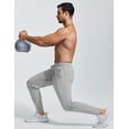 thumbnail image 6 of Pinspark Mens Joggers with Zipper Pockets Lightweight Athletic Track Pants Quick Dry Workout Gym Sweatpants for Men, 6 of 7