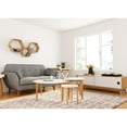 thumbnail image 3 of Universal Expert Abacus Round Coffee Table Modern Oak and White, 3 of 5