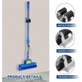 thumbnail image 4 of Mop Broom Holder, 6 PCS Mop Holder Wall Mounted Clips, Heavy Duty Mop Broom Bracket with Screws for Bathroom Kitchen Workroom Office Balcony, 4 of 4