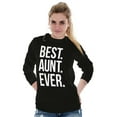 thumbnail image 3 of Best Aunt Ever Cute Favorite Auntie Women's Long Sleeve T Shirt Brisco Brands S, 3 of 6