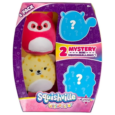 Squishville Mystery Mini-Squishmallows Bright Squad 4Pk with 2 inch Mini Stuffed Animals price history on PriceWatchPro