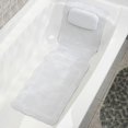 thumbnail image 3 of Alfombrilla de espuma de PVC para bañera, cojín de baño antideslizante hueco para baño con ventosa, almohada para el spa del hotel en casa tholdsy LF0217-00B, 3 of 7
