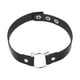 thumbnail image 1 of Gargantilla ajustable de cuero de PU, gargantilla gótica punk, accesorio de disfraz de Halloween para mujeres y niñas, negro, 1 of 5
