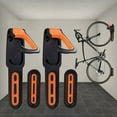 thumbnail image 1 of Bike Rack, Wall Mounted Bike Rack with Rubber Coating, for 2 Bikes, Indoor and Outdoor Bike Wall Mounts, 1 of 4