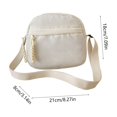 thumbnail image 3 of Bolso bandolera de pana para hombre, mochila de pecho, bolso de hombro, mochila informal para deportes al aire libre, ideal para viajes y compras. Cuenta con cierre ajustable para llevar el teléfono,, 3 of 6
