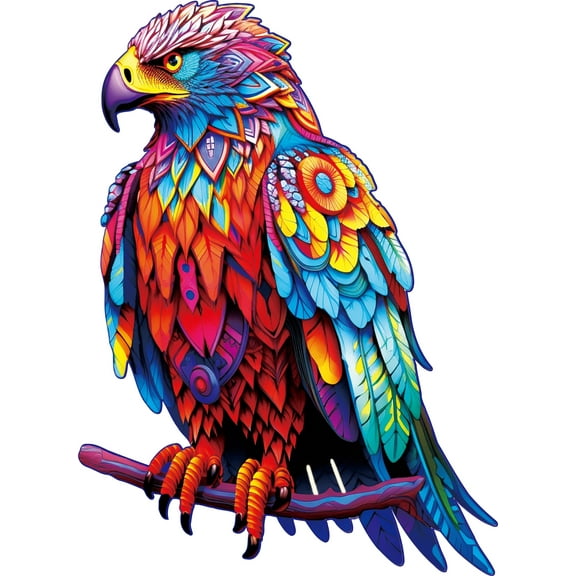 Hobby Art Craft 3D Wooden Hawk Puzzle